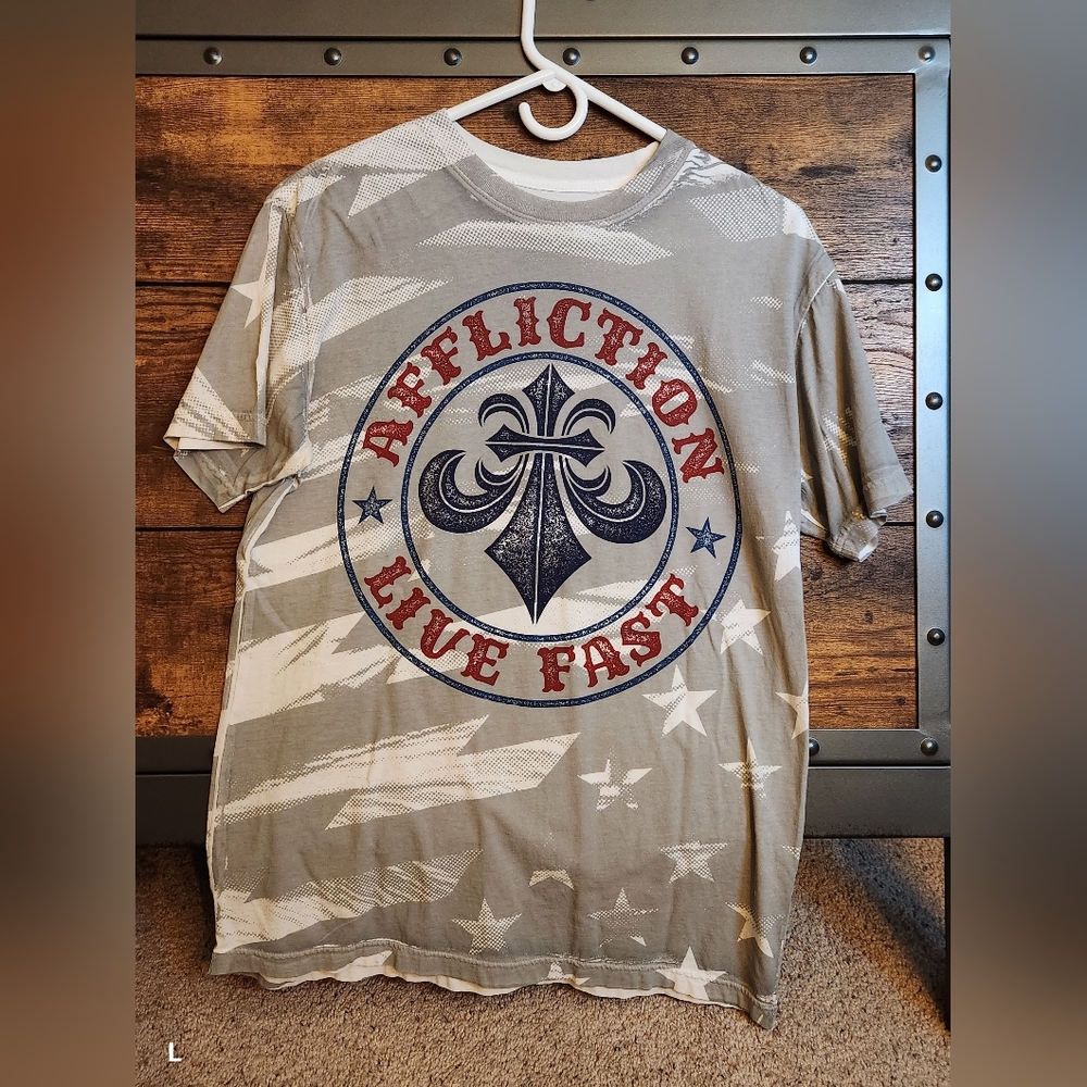 Mens Affliction Medium New Tshirt